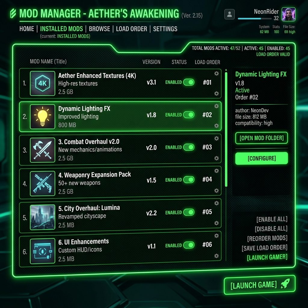 Internal Mod Menu PC